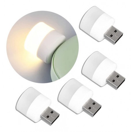 Mini Foco X4 Luz Led Lampara Usb De Noche Computadora 1w