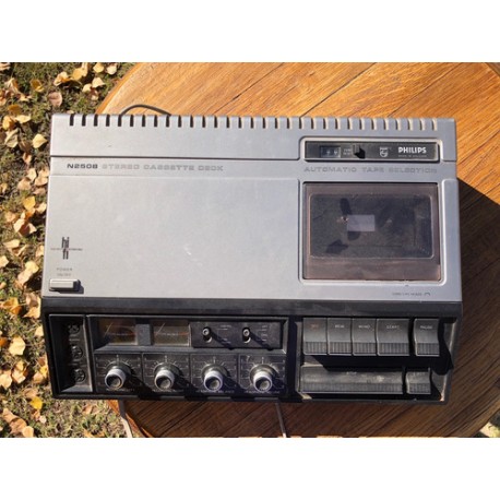 Stereo Cassette Deck Phillips N2508 Años 70