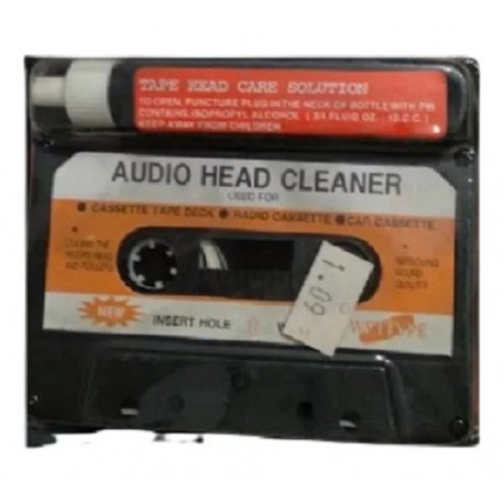 Cassette De Audio Limpia Cabezal Para Caseteras Y Decks