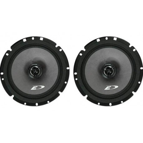 Bocinas Alpine 6.5 Pulgadas Altavoces Coaxiales 2 Vías 220w Color Gris