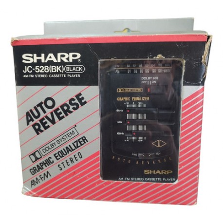 Walkman Reproductor Casette Sharp Jc-528 Viejo Stock