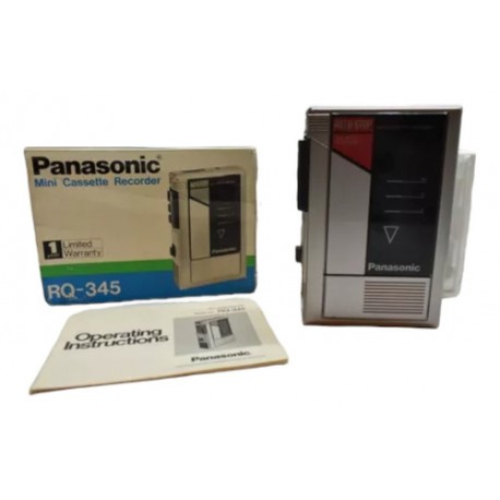 Walkman Mini Cassette Recorder Panasonic Rq-345 Japan 1980