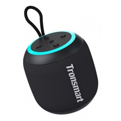 Bocina Bluetooth Portátil Tronsmart T7 Mini 15w Luces Led Color Negro