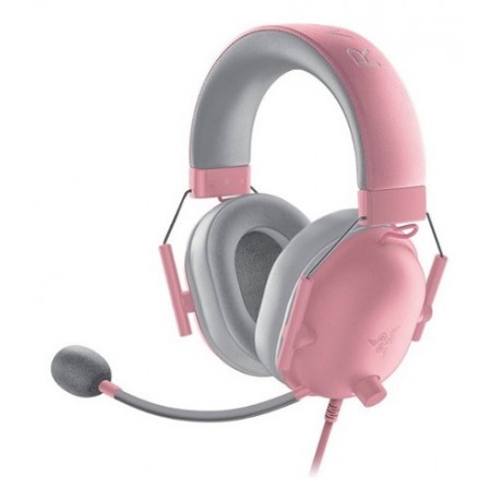 Auriculares Alámbricos Gamer Razer Blackshark V2 X Quartz Color Rosa