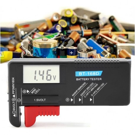 Probador De Baterías Universal Aa/aaa/c/d/9 1,5 V Y De Reloj