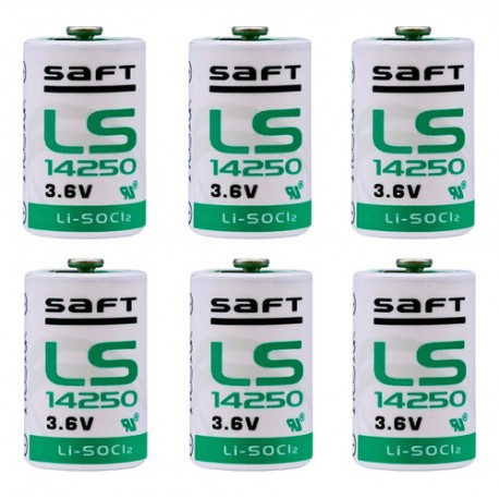 Ls14250 Marca Saft  3.6 Volts 1.2 Ampers 6 Piezas