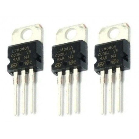 3 Piezas Regulador De Voltaje 6v Lm7806 7806  L7806  L7806cv