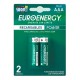 Pilas Aaa Euroenergy Recargables 900 Mah 2 Unidades