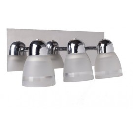 Aplique Pared / Techo Spot 3 Luces Cromo / Acero Inoxidable