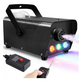 Máquina De Humo Con 3 Luz Led, Bylifity Máquinas De Niebla Seguras Portátiles De 500w Para Fiestas Navideñas, Dj, Clubs, Bodas,