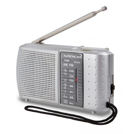 Radio  Winco W223 W223g Portátil Color Plateado