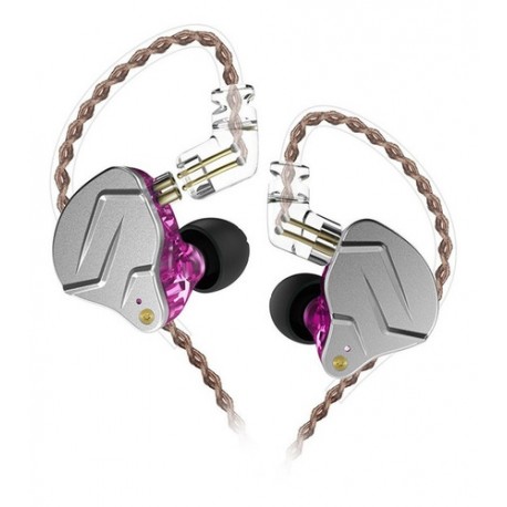Auriculares In-ear Kz Zsn Pro Standard Purpura Sin Microfono