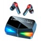 Auriculares In-ear Gamer Inalámbricos Alpina Gamer F30 Pro Negro Con Luz  Multicolor Led
