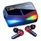 Auricular In-ear Gamer Inalámbrico Fan Pro F10 Plus  Edition Negro Con Luz  Multicolor Led