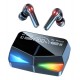 Auricular In-ear Gamer Inalámbrico Fan Pro F10 Plus  Edition Negro Con Luz  Multicolor Led