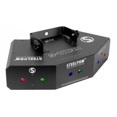 Laser Dj Rgb Figuras 6 Canales Dmx512 Hexa-6 Steelpro