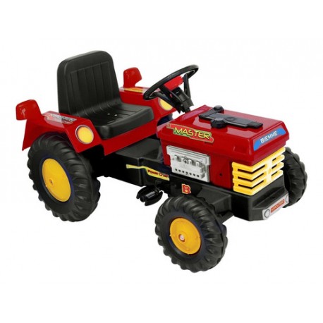 Tractor Master A Cadena Con Pedales Biemme Color Rojo