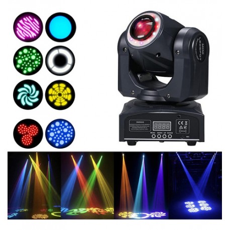 Cabeza Movil Led 60w Luces De Escenario Gobos Multicolor,cabeza Movil Led 60w Dmx Alta Velocidad Gobos Multicolor Luz De Escena