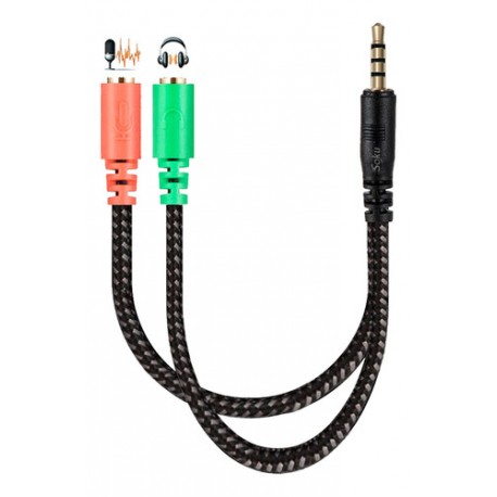 Cable Adaptador Auxilar 3.5 Microfono Audifono Concentrador