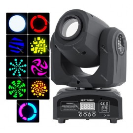 Luz Led Rgbw 60w Cabezal Movil Robotica Láser Dj Gobos Luces