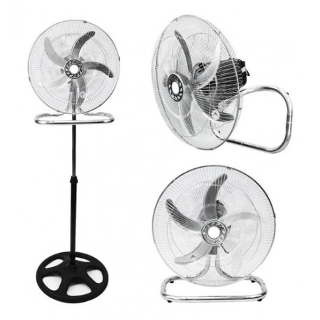 Ventilador 3 En 1 Winco 18 W118 5 Aspas 1100w Color De La Estructura Negro Color De Las Aspas Gris Diámetro 18   Material De La