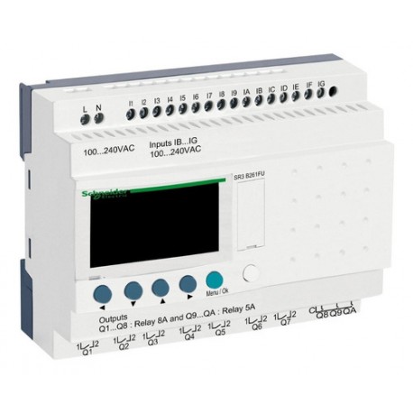 Relevador Inteligente 16 Entradas 10 Salidas Zelio Sr3b261fu