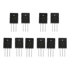 5 Pares Transistor De Audio Combinado De Alta Potencia Negro