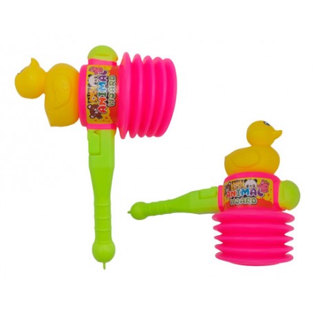 Juguete Patito + Martillo Bocina Chifle Diversion Niños