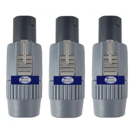 Plug Speakon Tipo Neutrick 4 Vías Harden Pl-356 3pz