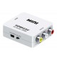 Adaptador Convertidor Hdmi A Rca Proyector Audio Video Pc Tv