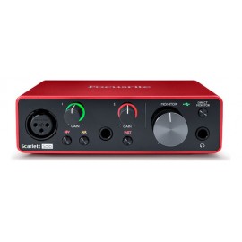 Interfaz De Audio Focusrite Scarlett Solo 3ra Generacion