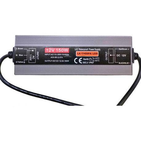 Fuente Generica De Poder 12v 12.5amp 150w Exterior