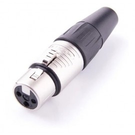 Ficha Conector Xlr Canon Hembra Cable Neutrik Rean Rc3f Ntk