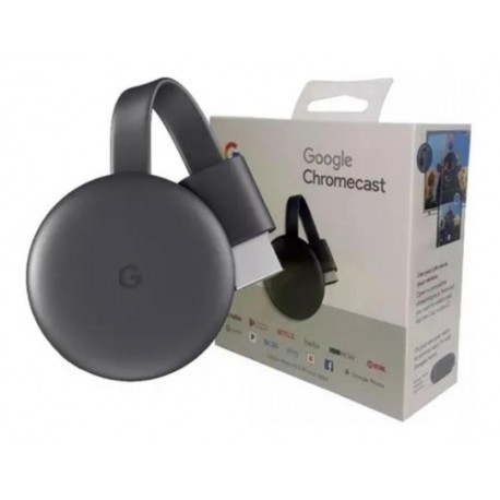 Google Chromecast 3ra Generación Streaming Hdmi Celular Color Negro Tipo De Control Remoto Negro
