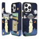 Funda Tipo Cartera Para iPhone 15 Pro Max 14-negro Ufo Alien