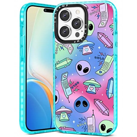 Funda Para iPhone 14 Pro Blue Ufo Aliens