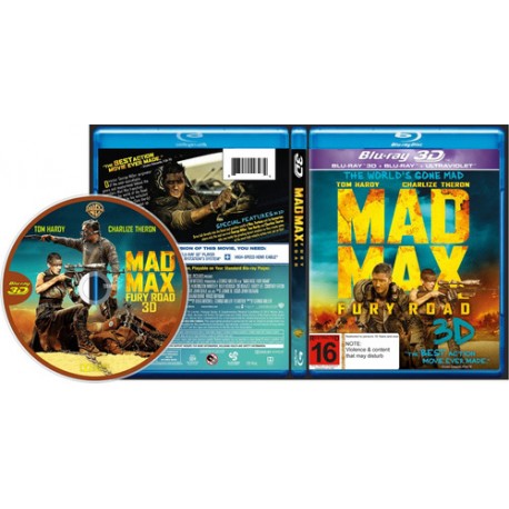 Blu-ray Mad Max Fury Road 3d + 2d