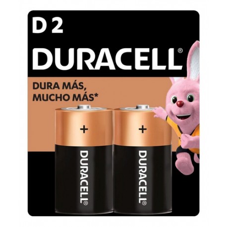 Pila Alcalina Duracell Tipo D Grande Paquete Con 2 Piezas De 1.5v