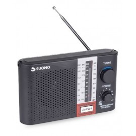 Radio Portatil Am Fm Usb Micro Sd Entrada Auriculares Color Negro