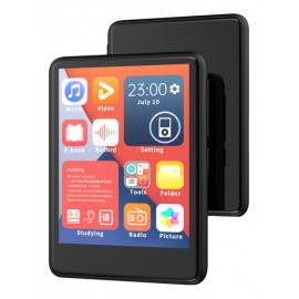 Reproductor De Musica Mp3mp4 32g Bluetooth Con Pantalla Táct Color Negro