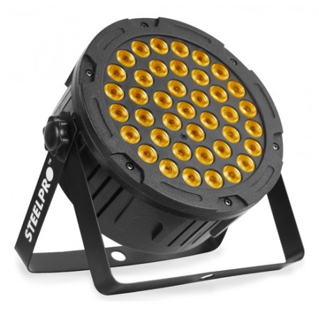 Steel Pro Cañon Par Led 40×3.20w Rgb + Ámbar 4 En 1 404-mpr