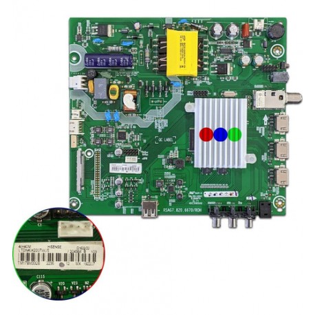 Mainboard Hisense 40h4cm/ Ltdn40k2207wus/ Rsag7.820.6670/roh
