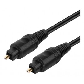 Cable Óptico Audio Digital 2 Mts Fibra Macho A Macho