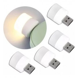 4 Mini Luz Led Lampara Para Notebook Usb Linterna Color Blan